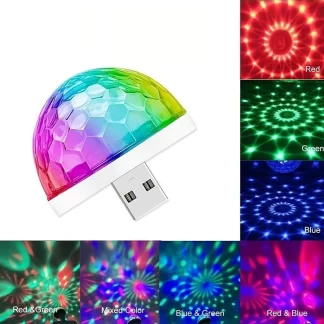 Disco žiarovka so svetelnými efektami väčšia