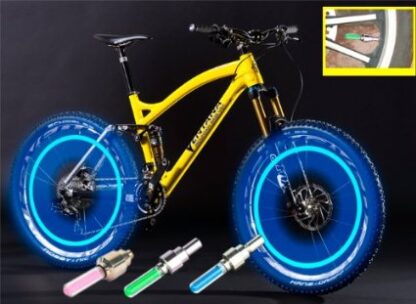 Modré led ventilky väčšie na bicykel či motorku - Image 4