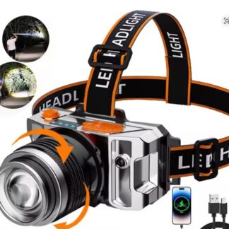 IR nabíjateľná Led čelovka Q6 Zoom