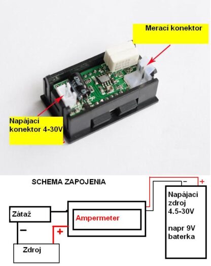 Ampermeter Zelený 0-10A - Image 3