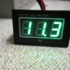 Vodotesný voltmeter zelený (3.5-30V) - Image 2