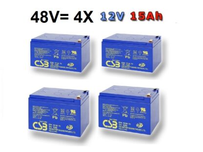 Akumulátory CSB EVH12150 48V 4X15Ah