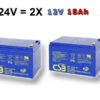Akumulátory CSB EVH12150 24V  2X15Ah