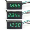 3v1 Digitálny voltmeter,teplomer a hodiny