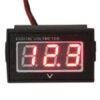 Vodotesný voltmeter červený (3.5-30V)