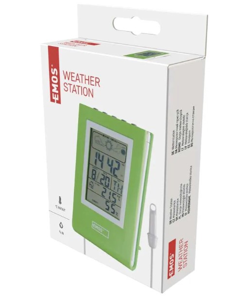 Domáca drôtová meteostanica s budíkom E0117N - Image 2