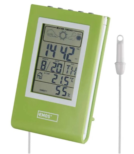 Domáca drôtová meteostanica s budíkom E0117N
