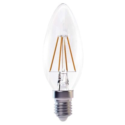 LED žiarovka FILAMENT candle 4W E14 teplá biela