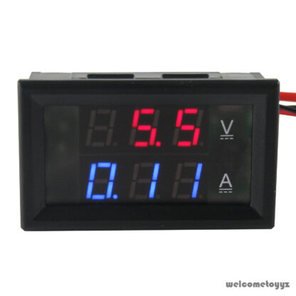 Voltmeter + ampérmeter nastaviteľný 4.5-30V / 0-100V 10A - Image 6