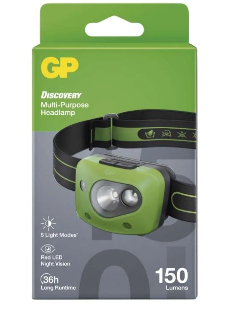 GP Discovery CH43 – LED čelovka s červeným svetlom, 150 lm - Image 3