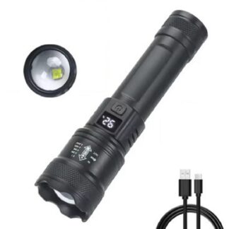 4v1LED Svietidlo 2000 lm s displejom, USB nabíjaním