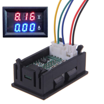 Nastaviteľný Voltmeter + Ampérmeter kombinovaný 4,5 V – 100 V  s 50A bočníkom - Image 3