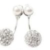 Elegantné Náušnice Pearl Brigith v striebornom prevedení