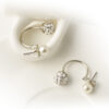 Elegantné Náušnice Pearl Brigith v striebornom prevedení - Image 3