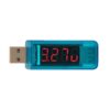 USB Detektor s voltmetrom a ampérmetrom modrý