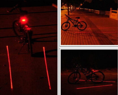 Led + laserové zadné svetlo na bicykel SMRTKA - Image 6