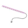 Flexibilná LED lampa s USB pripojením ružová