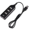 USB 2.0 HUB rozbočovač so 4 portami čierny - Image 2