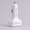 4v1 USB voltmeter, teplomer, ampérmeter 12-24V biely - Image 4