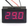 LED teplomer s 2m čidlom červený