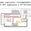 Voltmeter + ampérmeter nastaviteľný 4.5-30V / 0-100V 10A biely/čierny - Image 5
