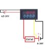 4V1 Voltmeter ,Ampermeter,Wattmeter,Teplomer 0-30V 3A - Image 3