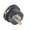 Okrúhly vodotesný voltmeter 12V/24V modrý - Image 3