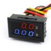 Voltmeter + ampérmeter nastaviteľný 4.5-30V / 0-100V 10A biely/čierny