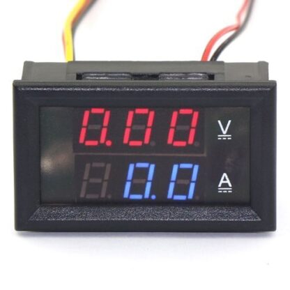 Voltmeter + ampérmeter nastaviteľný 4.5-30V / 0-100V 10A - Image 2