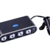 4x12V USB LED Rozbočovač do auta s vypínačmi 12/24V