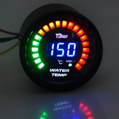 Racetech LED tuning budík do auta pre meranie teploty vody + voltmeter