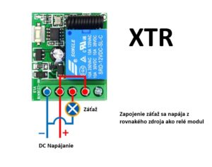 XTR schéma zapojenia 2