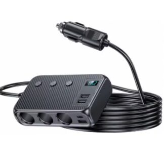 7v1 LED Rozbočovač do auta s vypínačmi 12/24V