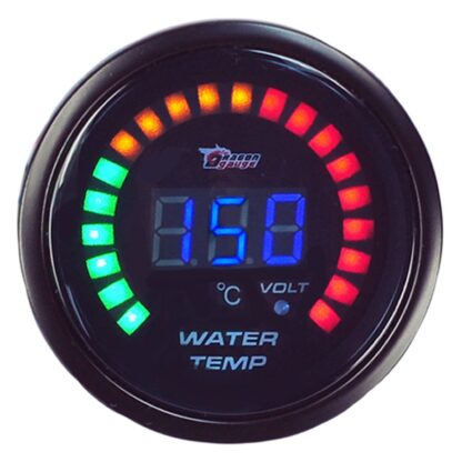 Racetech LED tuning budík do auta pre meranie teploty vody + voltmeter - Image 3