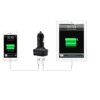 4v1 USB voltmeter, teplomer, ampérmeter do auta 12-24V s modrým podsvietením - Image 6