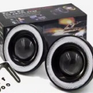 2x Auto COB LED denné svietenie 76 mm