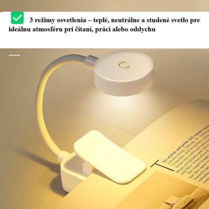 Li-ion USB-C LED lampička reflektor na čítanie - Image 4