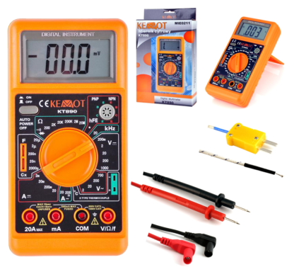 Profi multimeter KT890 s meraním teploty a kapacity