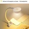 Li-ion USB-C LED lampička reflektor na čítanie