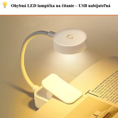 Li-ion USB-C LED lampička reflektor na čítanie