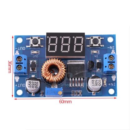 5A Menič napätia zníženie s voltmetrom z 5V-38V na 1.25V -36V - Image 3