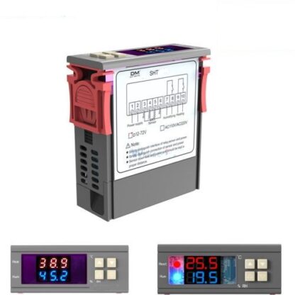 2V1 Kombinovaný termostat - hygrostat s aktívnym senzorom 230V - Image 2