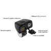 3v1 Voltmeter teplomer s USB na motocykel - Image 4