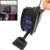 Zabudovateľná USB zásuvka do auta 12/24V (kompatibilná s vypínačmi)