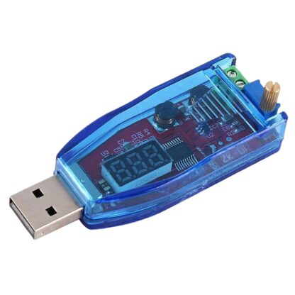 Regulovateľný USB DC-DC menič s voltmetrom 1-24V