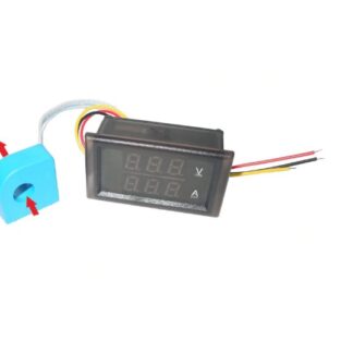 2V1 DC Voltmeter ampermeter s bezkontaktným meraním prúdu 0-100V 10A
