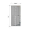 Sieťka proti hmyzu na dvere – magnetická, biela 100 x 210 cm - Image 4