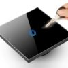 MAC  1-Dotykový vypínač na stenu s LED pre osvetlenie biely/čierny - Image 9