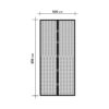 Sieťka proti hmyzu na dvere – magnetická – čierna 100 x 210 cm - Image 4