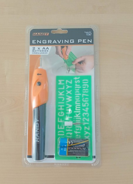 Gravírovacie pero HANDY 21000rpm + šablona,2xhrot,2xAA – Obrázok 8